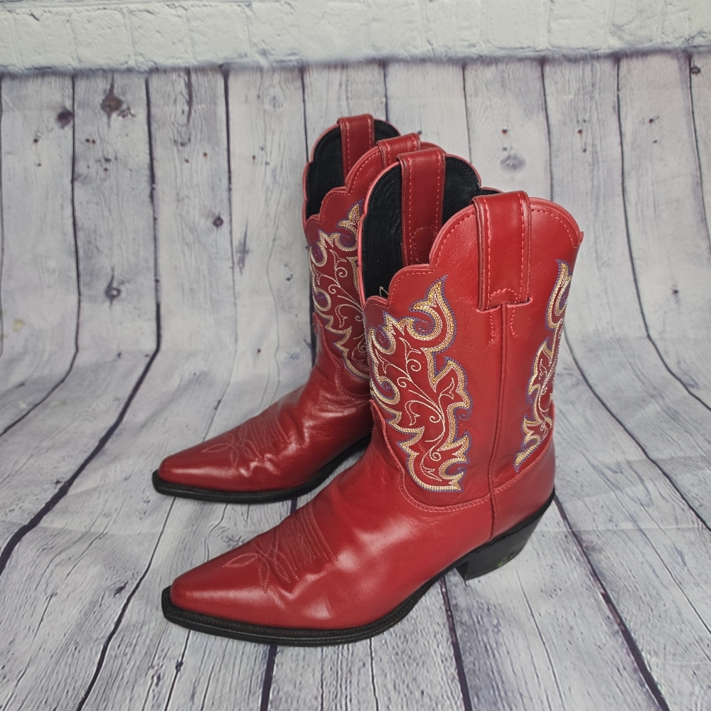 Justin 10" Red Classic boots 9 1/2B